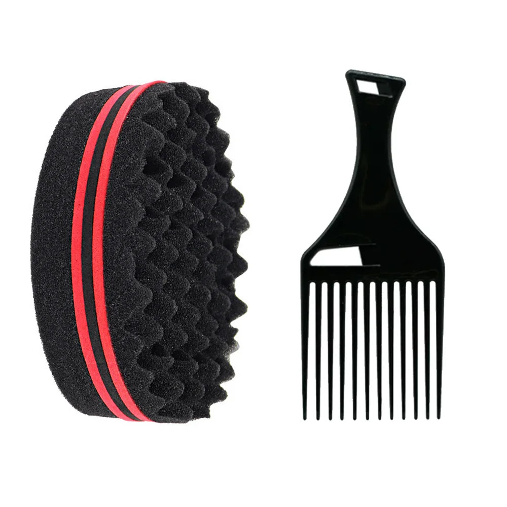 Oval Double-Sided Hair Twist Brush – Breathable Curl & Styling Tool