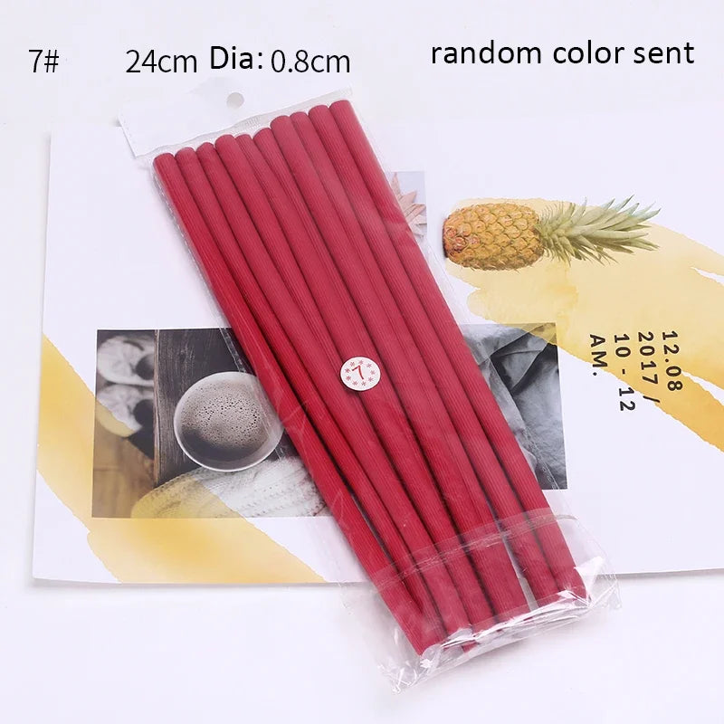 Flexi Hair Rollers – 10pcs Soft Foam Curling Rods