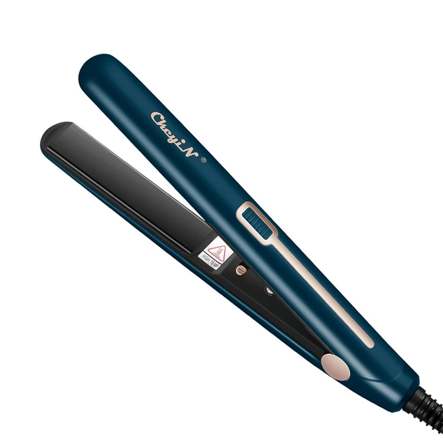 CkeyiN 2-in-1 Mini Hair Straightener & Curler – Portable with Constant Temperature