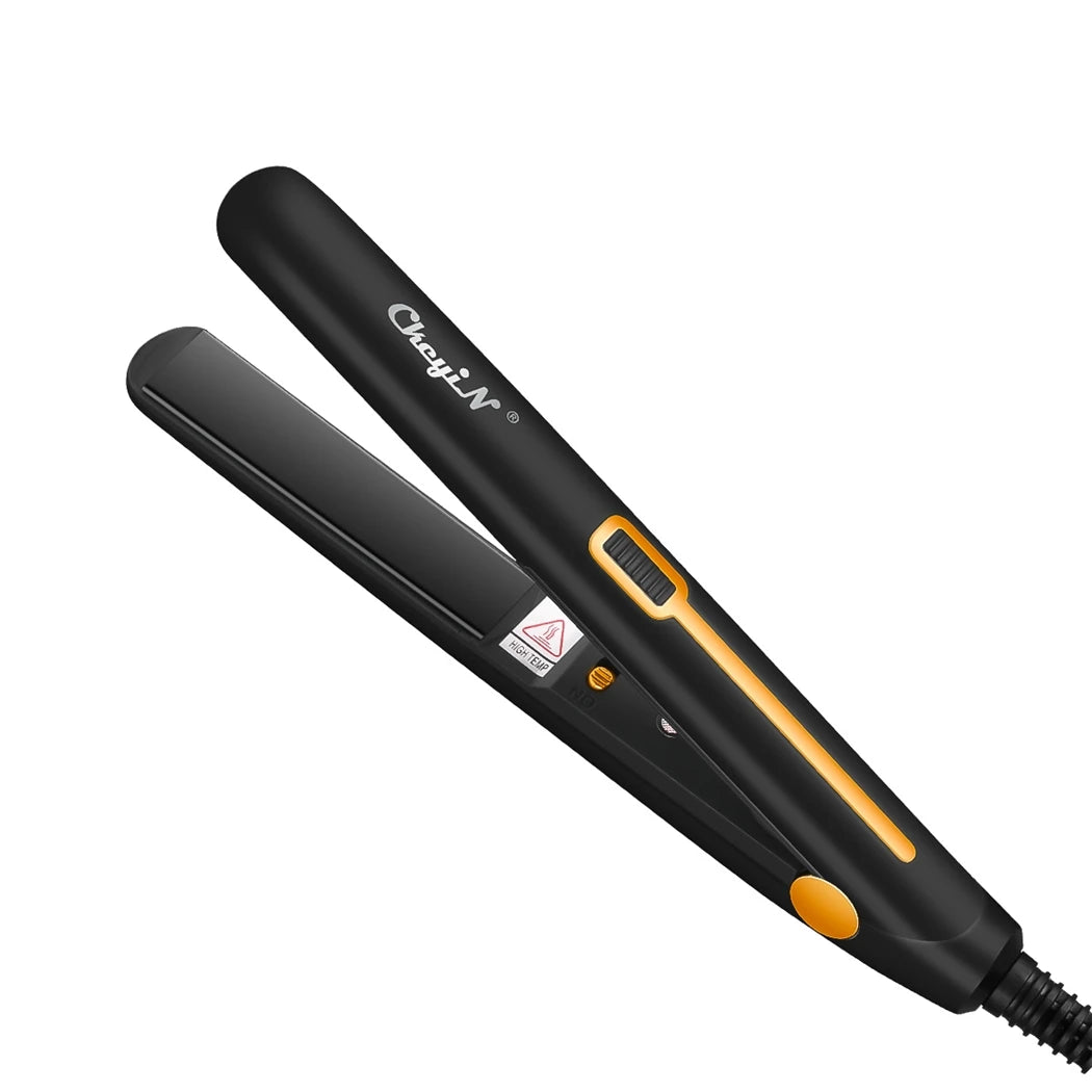 CkeyiN 2-in-1 Mini Hair Straightener & Curler – Portable with Constant Temperature