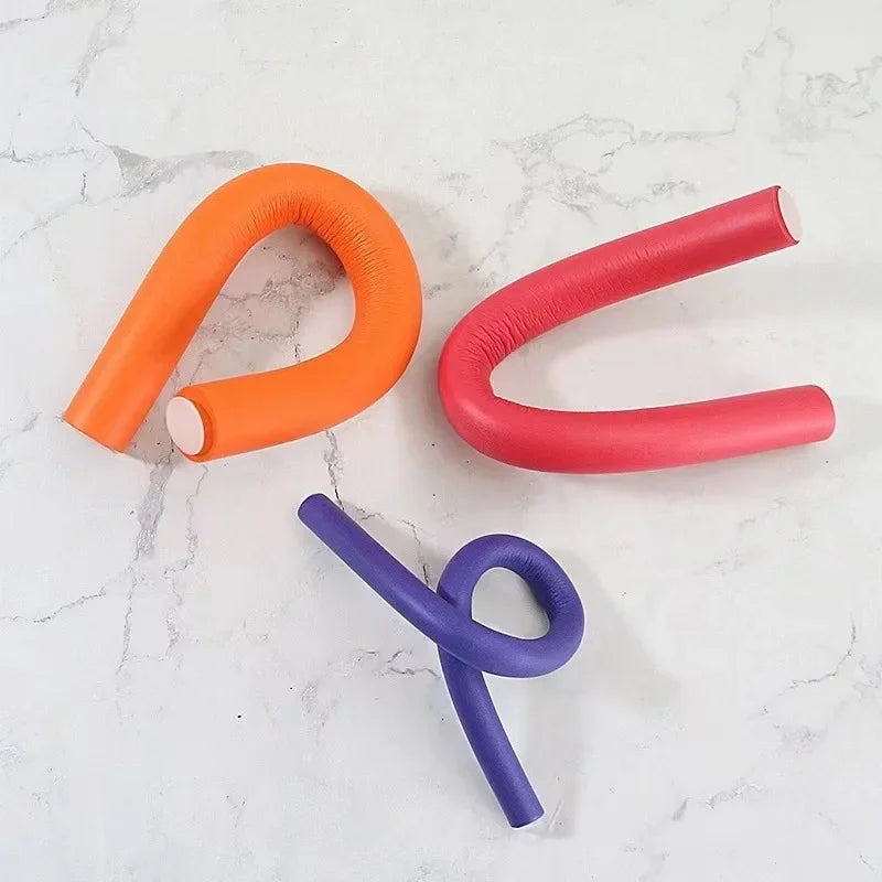 10 Piece Soft Foam Flexible Hair Curlers – No-Heat Twist & Style Rollers