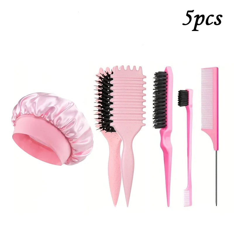 Hair Essentials Pack 🌟 Brush + Comb + Cap