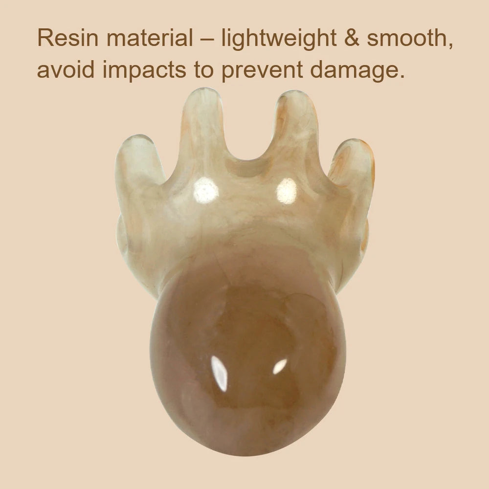 Cute Octopus Resin Scalp Massage Comb – Korean Hair Care Tool for Stress Relief, Anti-Hair Loss, and Portable Head Massage at Home or Travel