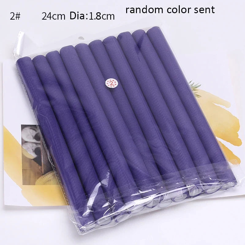 Flexi Hair Rollers – 10pcs Soft Foam Curling Rods