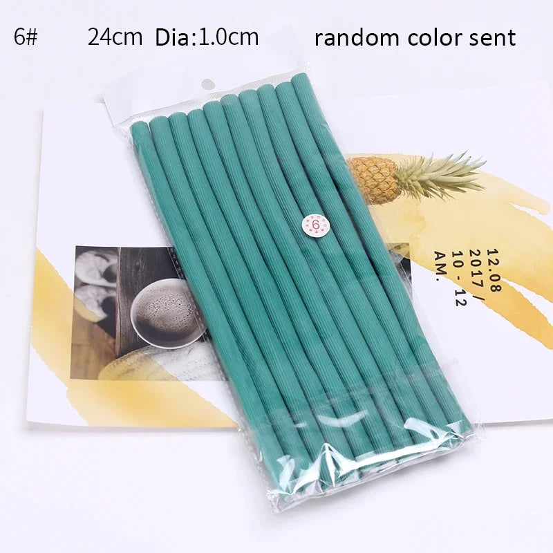 Flexi Hair Rollers – 10pcs Soft Foam Curling Rods