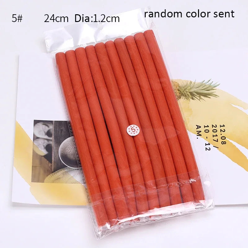 Flexi Hair Rollers – 10pcs Soft Foam Curling Rods