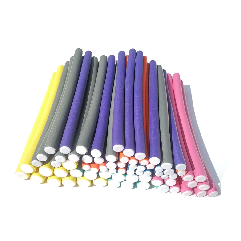 Flexi Hair Rollers – 10pcs Soft Foam Curling Rods