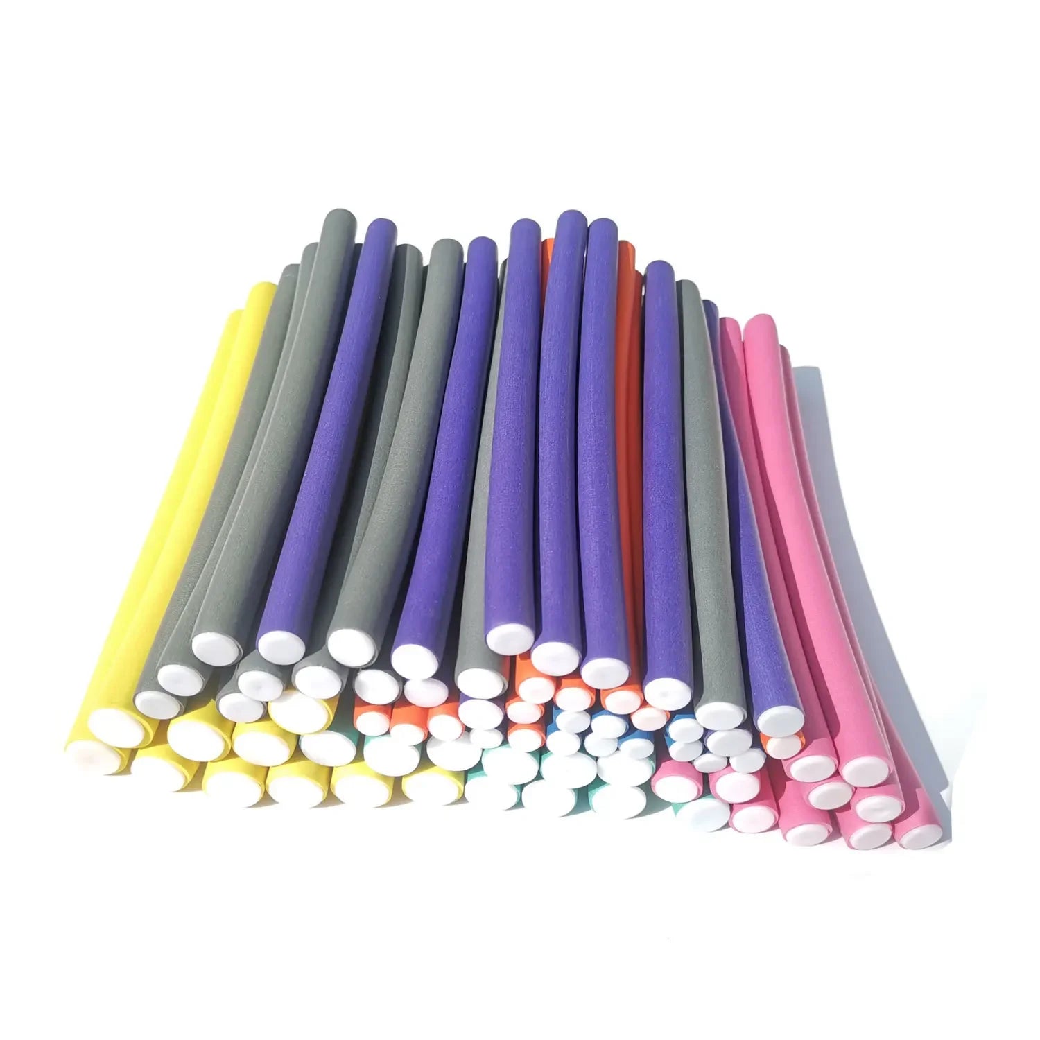 Flexi Hair Rollers – 10pcs Soft Foam Curling Rods