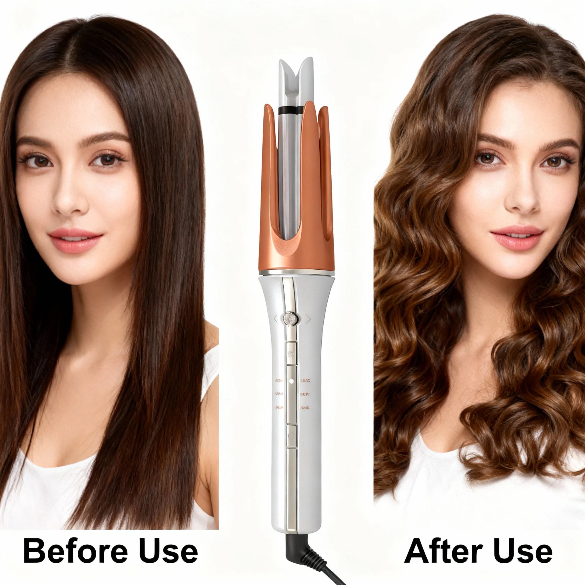 Automatic Rotating Hair Curler with Ceramic Barrel