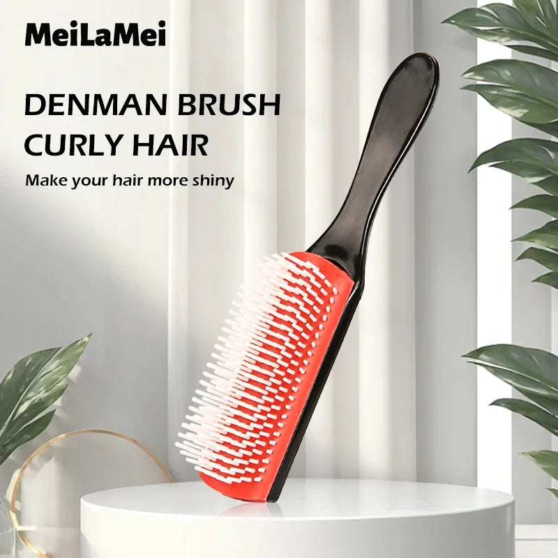 9-Row Detangling Hair Brush – Wet & Dry Hair Detangler with Scalp Massage, Perfect for Curly Hair, Women & Men, Salon Quality