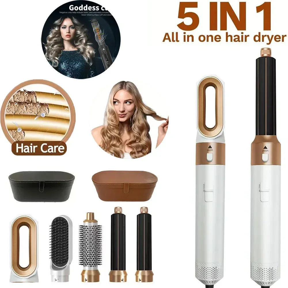 5 in 1 Hair Dryer Brush Hot Comb Set