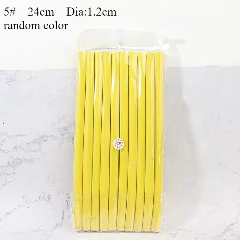 10 Piece Soft Foam Flexible Hair Curlers – No-Heat Twist & Style Rollers