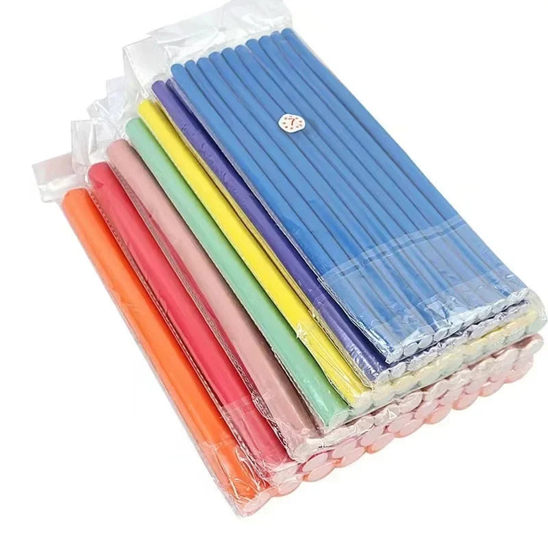 10 Piece Soft Foam Flexible Hair Curlers – No-Heat Twist & Style Rollers