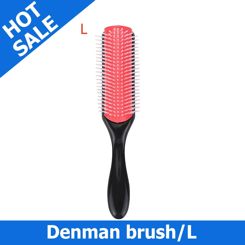 9-Row Detangling Hair Brush – Wet & Dry Hair Detangler with Scalp Massage, Perfect for Curly Hair, Women & Men, Salon Quality