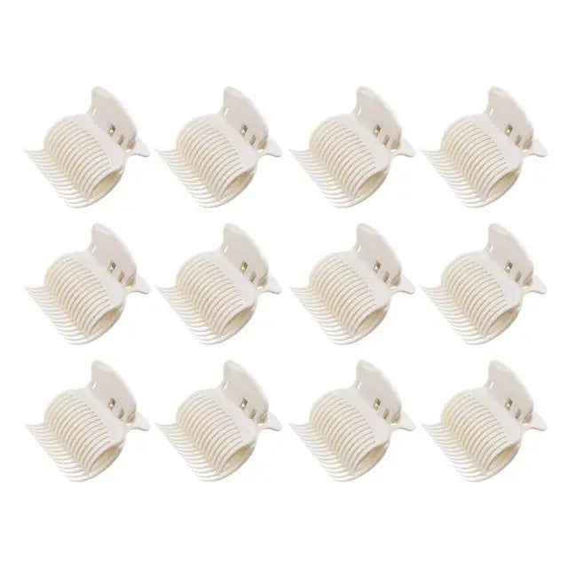 12-Piece Salon Hot Roller Barrette Set – Premium Insulated Heatless Curling Clips for Secure Hold and DIY Hair Styling