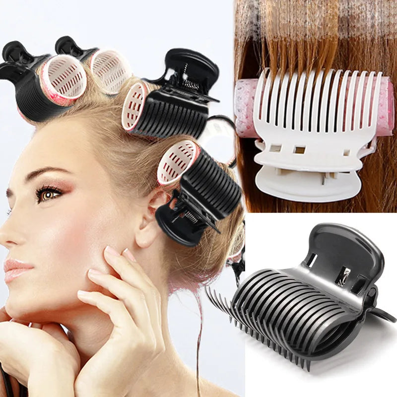 12-Piece Salon Hot Roller Barrette Set – Premium Insulated Heatless Curling Clips for Secure Hold and DIY Hair Styling