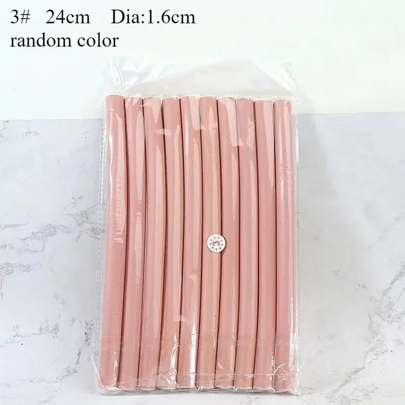 10 Piece Soft Foam Flexible Hair Curlers – No-Heat Twist & Style Rollers