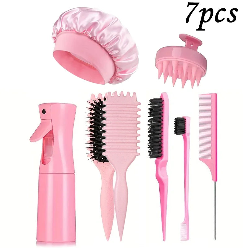 Hair Essentials Pack 🌟 Brush + Comb + Cap