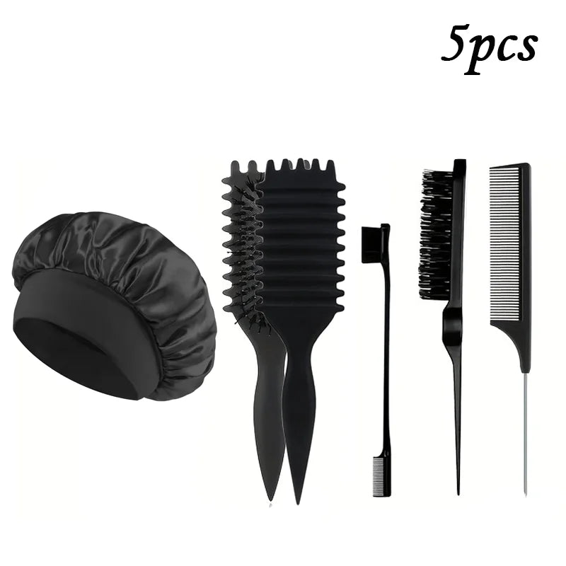 Hair Essentials Pack 🌟 Brush + Comb + Cap