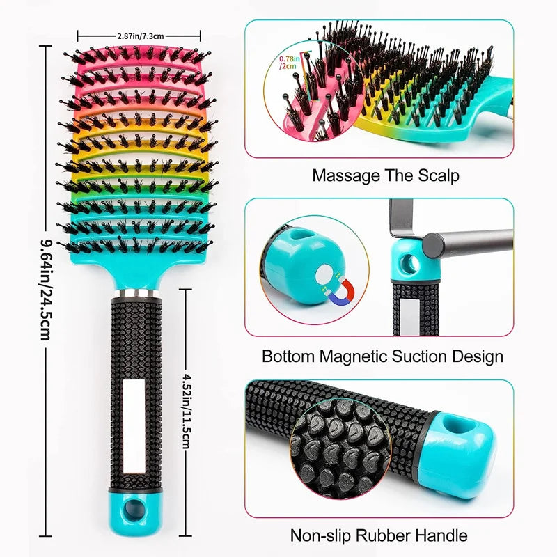 Magic Detangling Brush ✨ Scalp Massage for Wet & Curly Hair