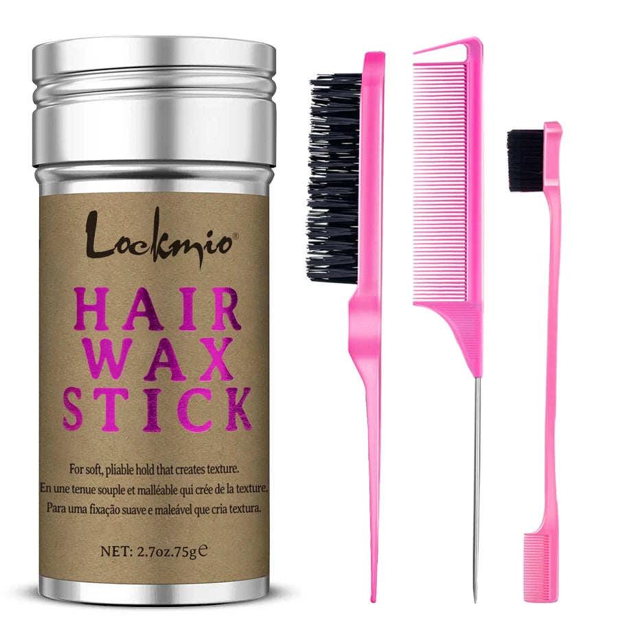 LOCKMIO Women’s Hair Wax Stick – Anti-Frizz Styling Wax for Wigs, Flyaways, and Smooth, Long-Lasting Hair Control