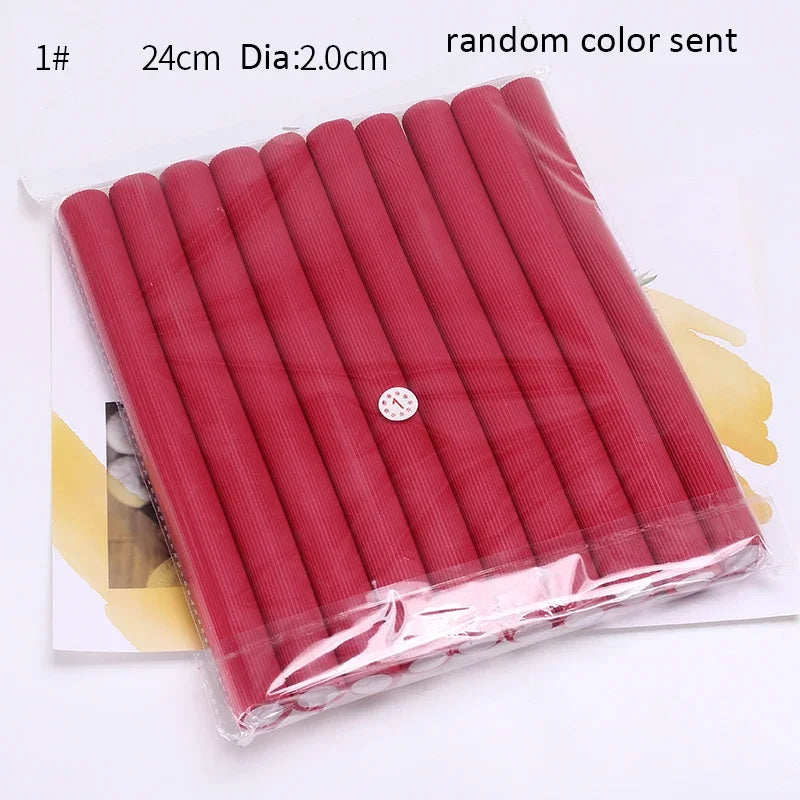 Flexi Hair Rollers – 10pcs Soft Foam Curling Rods