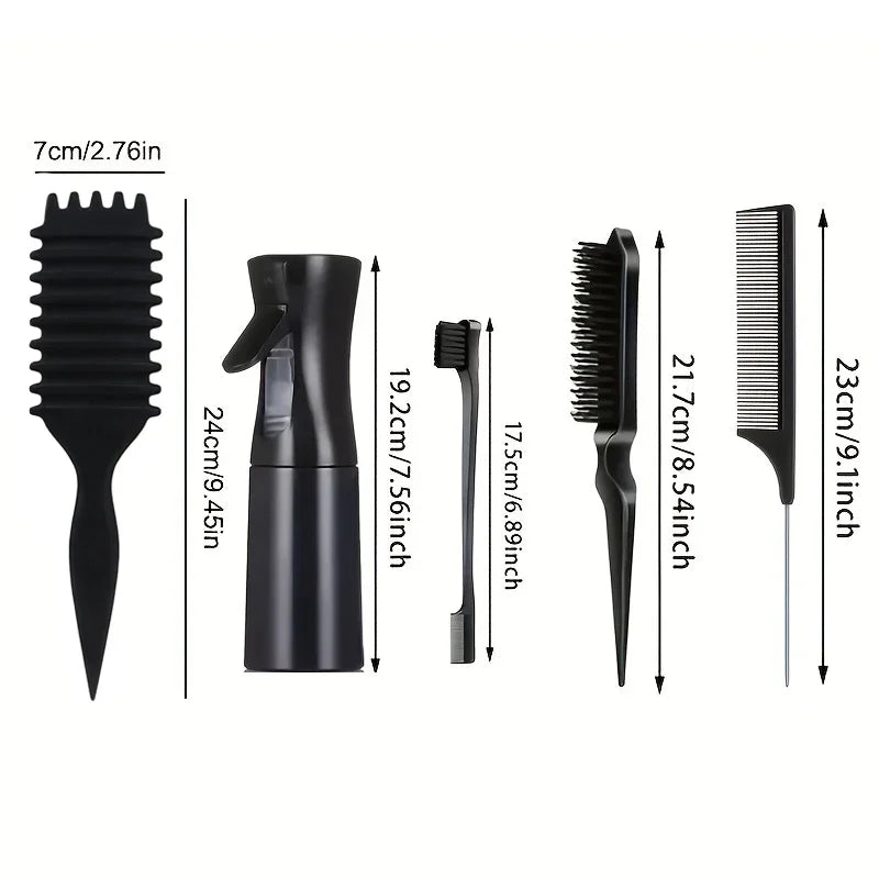 Hair Essentials Pack 🌟 Brush + Comb + Cap