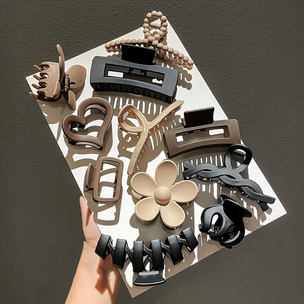 11pcs Elegant Hair Claw Clip Collection