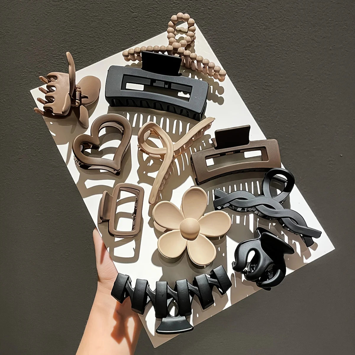 11pcs Elegant Hair Claw Clip Collection